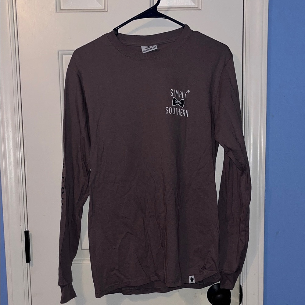 Simply Southern Women’s Long Sleeve Tee - Dark Grey